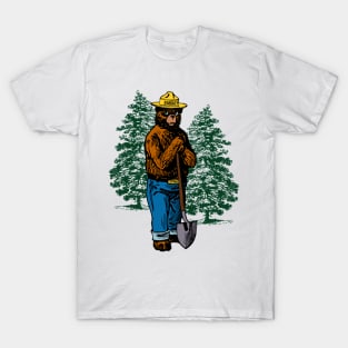 Smokey Bear In The Forest T-Shirt